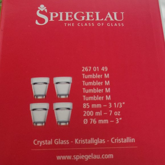 Spiegelau, BNIB, 4 pc Tumber set - Picture 5 of 8